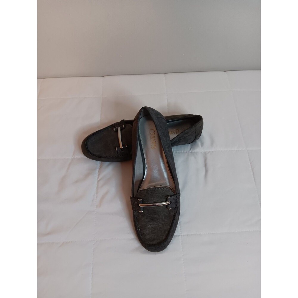 Chaps Connie Grey Loafer Shoe Sz 9 B